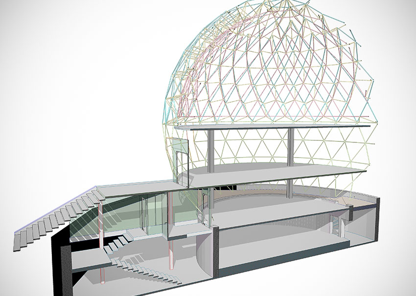 Glass sphere 3D model1
