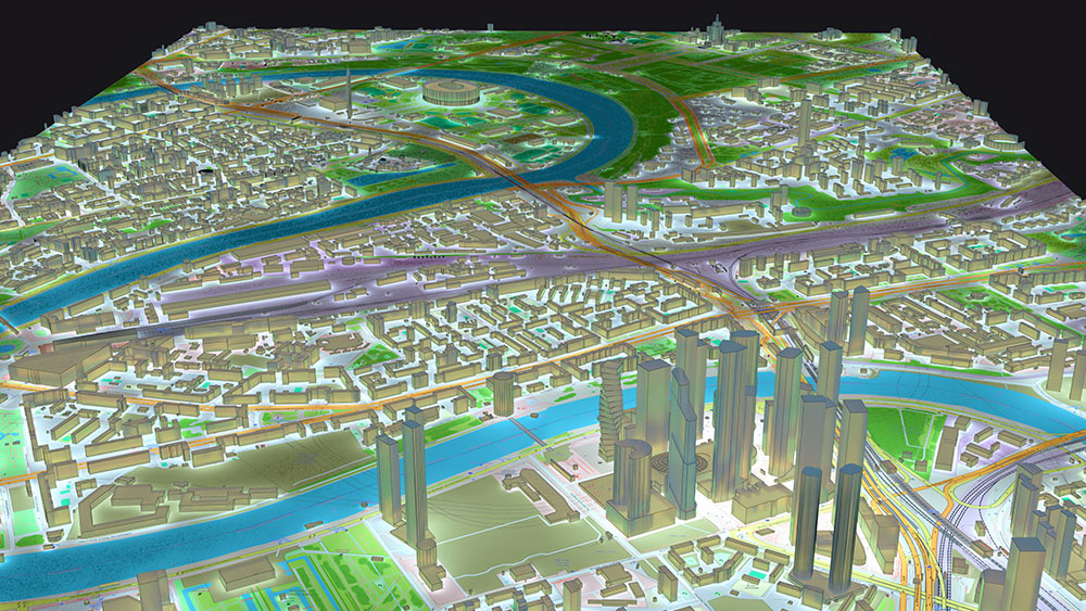 3D-модель Москвы